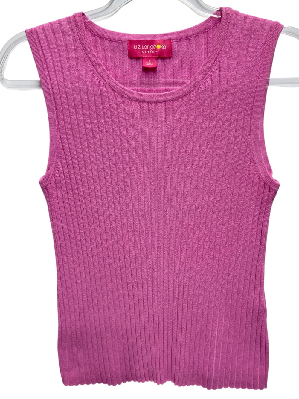 Rayon Rib Knit Sweater Tank Top Vest